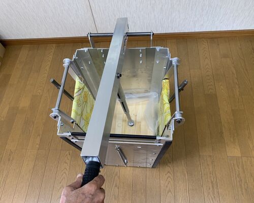 圧縮棒で押す